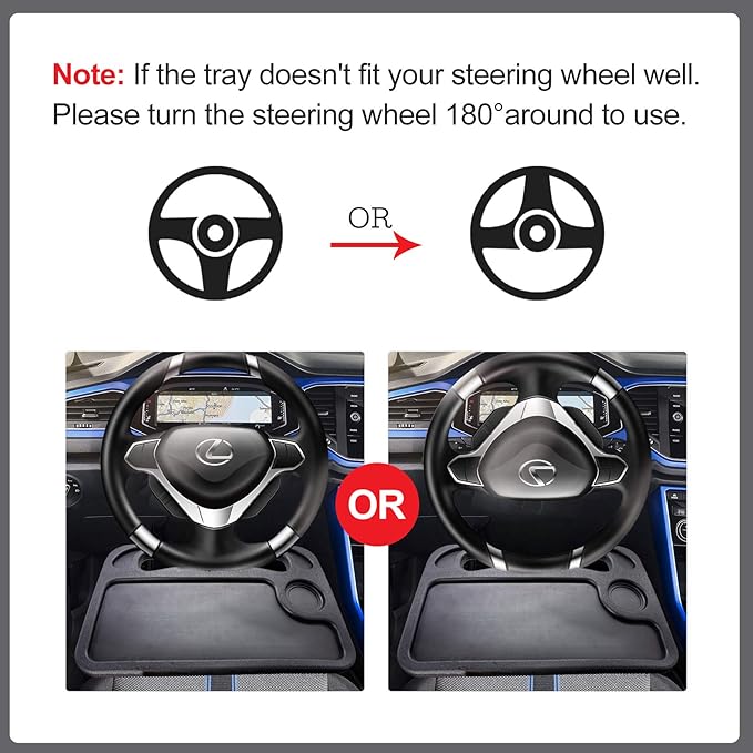 Car Steering Wheel Eating Table Tray