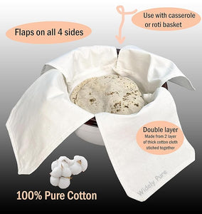Cotton Double Layer Roti Cloth Wrap