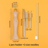Wooden Handle Embroidery Pen Punch Needle