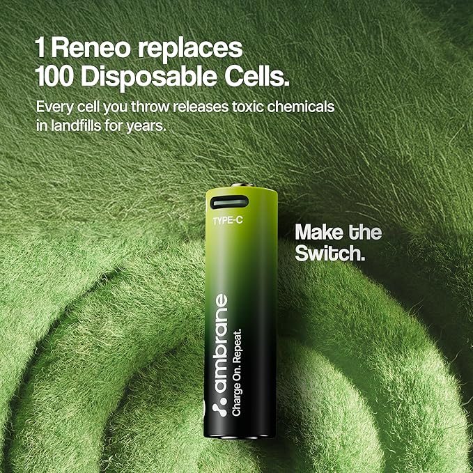 USB Type-C Rechargeable AA Battery
