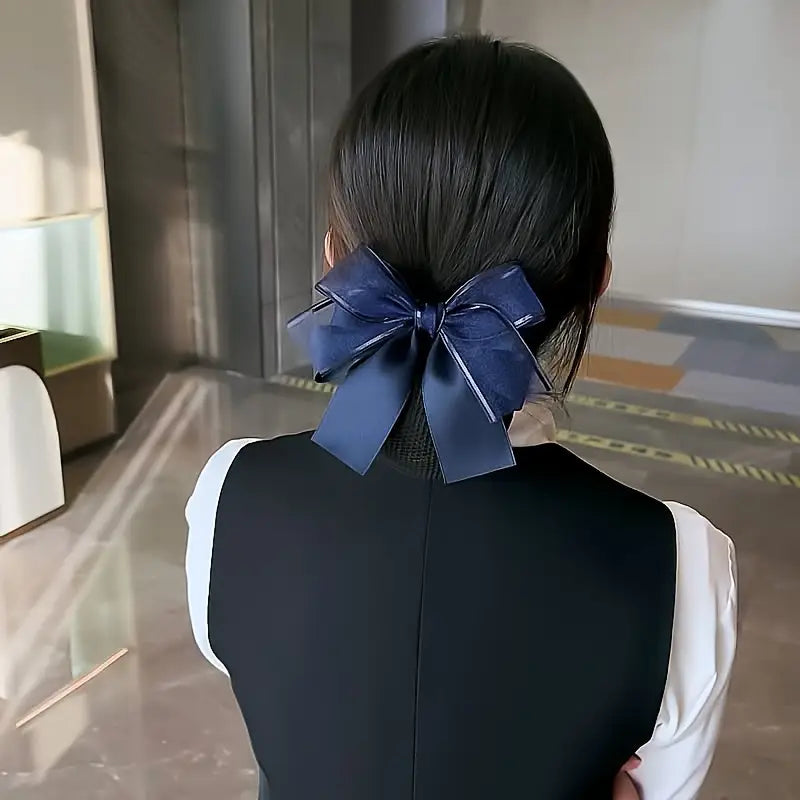 Elegant Ribbon Bow Hairnet