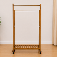 MultiCloth Double Hanging Wooden Stand