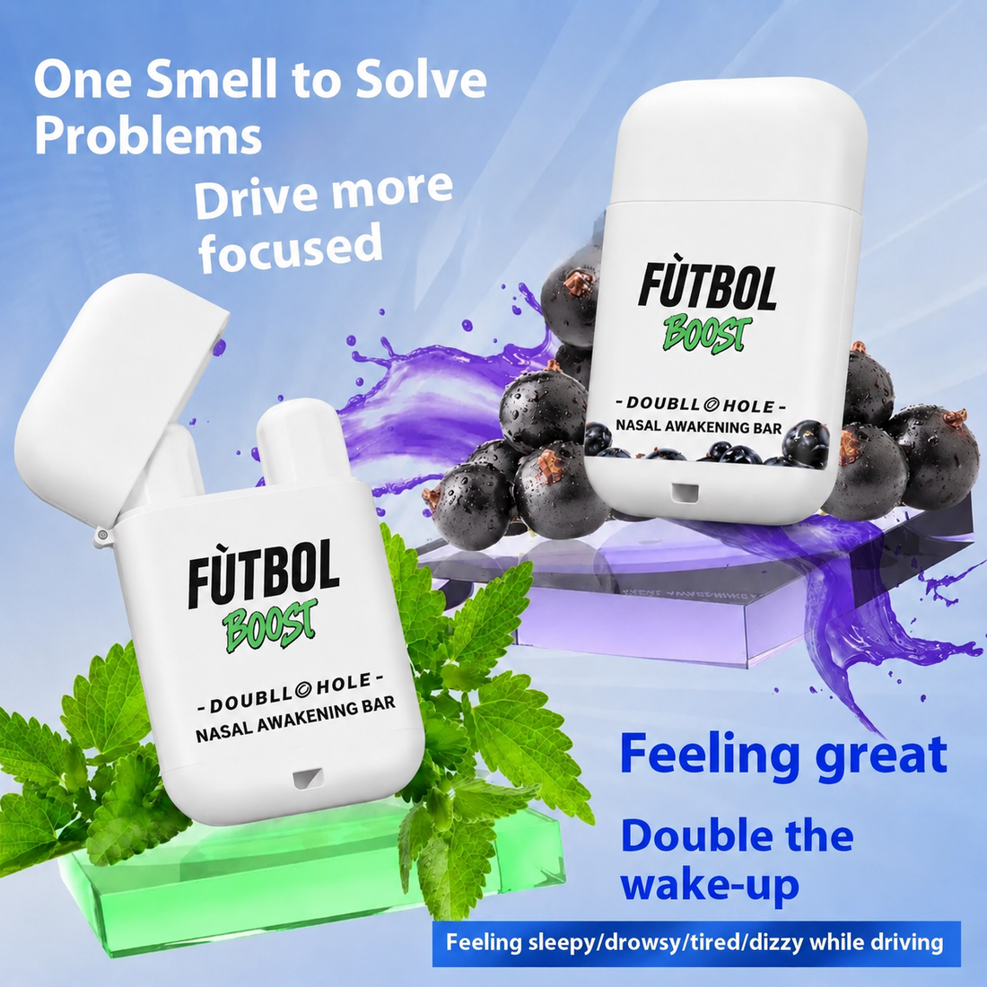 Natural Energy Refresh Nasal Stick (Drug-Free & FDA Approved)