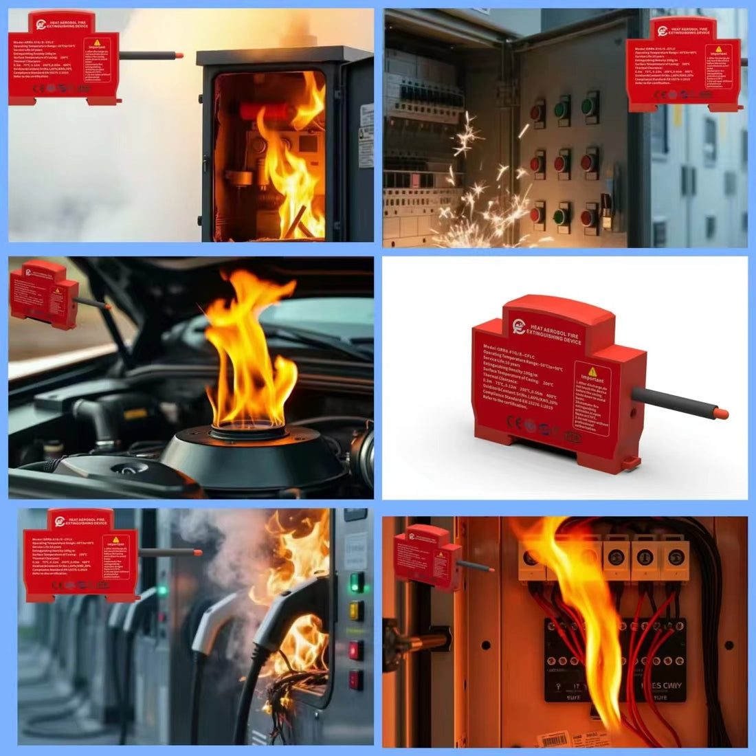 Hot Aerosol Automatic Fire Protection Device