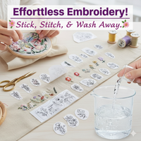 Stick and Stitch Flower Pattern Water Soluble