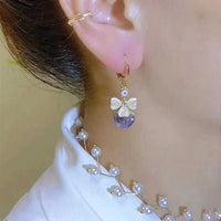 Floral Glow Drop Earrings