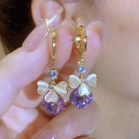 Floral Glow Drop Earrings
