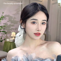 Sweet Style Mesh Bow Ponytail Clip