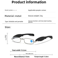 Anti-Blue Light Foldable Portable Reading Glasses
