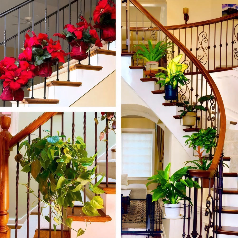 Hanging Railing Planter Shelf Decorative for Balcony