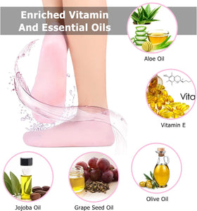 1 Pair Silicone Socks for Dry Cracked Feet