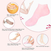 1 Pair Silicone Socks for Dry Cracked Feet