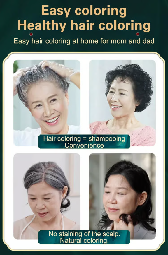 3-in-1 hair dye shampoo