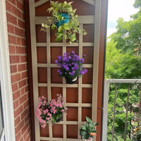 Hanging Railing Planter Shelf Decorative for Balcony