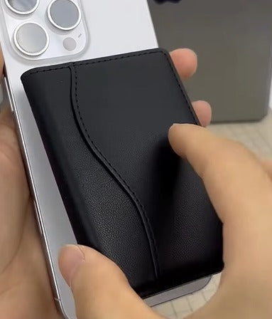 PU Leather Card Holder Wallet with Mobile Stand