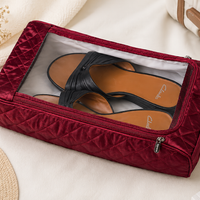 Travel Crimson Shoe Bag