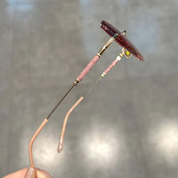 Luxury Rimless Diamond Cut Eyeglasses