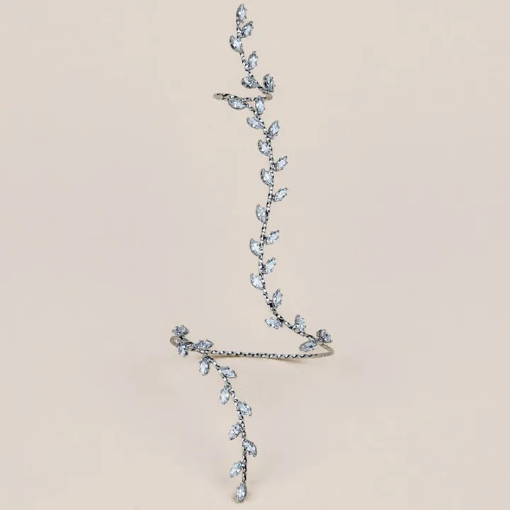 Sparkling Vine Bracelet Ring