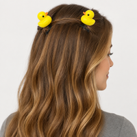 premium Yellow Duck Spring Hair Clips