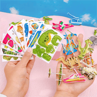 Re Useable Educational 3D Cartoon Puzzle