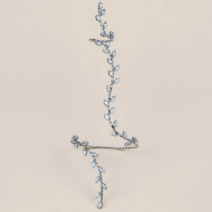 Sparkling Vine Bracelet Ring