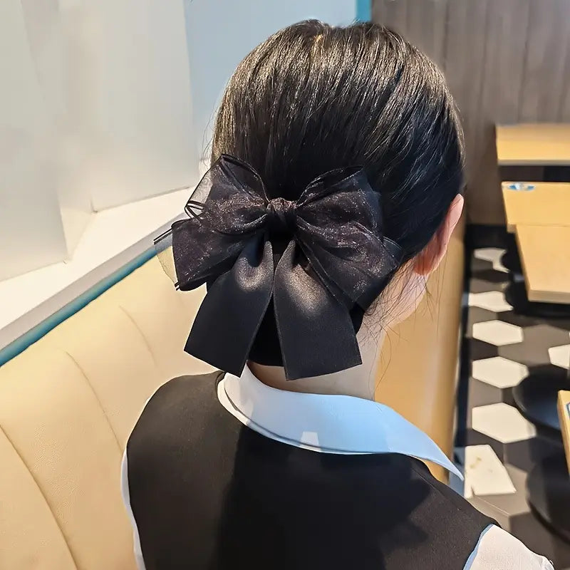 Elegant Ribbon Bow Hairnet