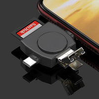 4 in 1 Card Reader Type C Micro USB iPhone Adapter