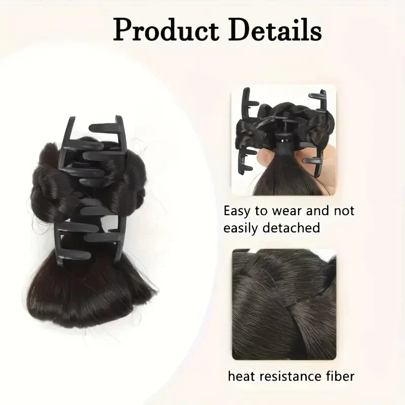 Chic Synthetic Bun Clip