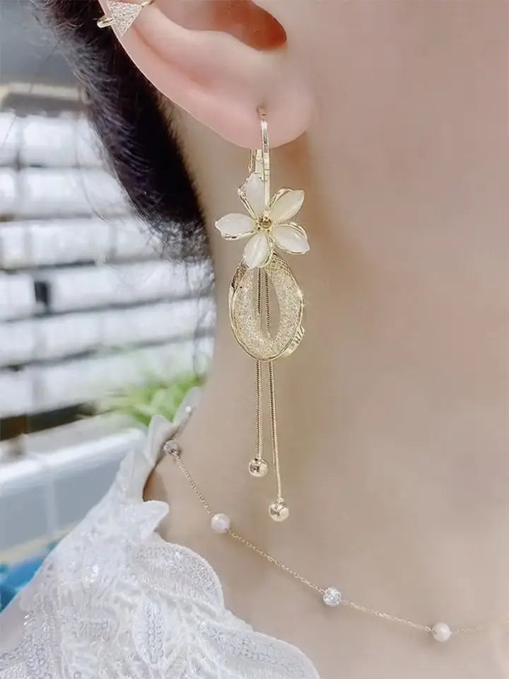 Tassel Flower Earrings for Women