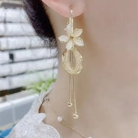 Tassel Flower Earrings for Women