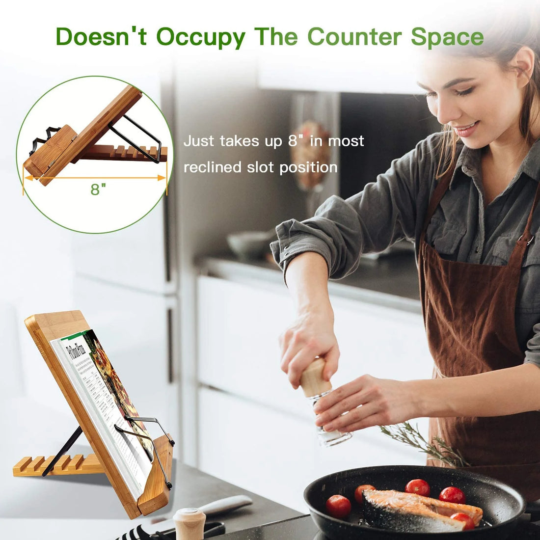 Portable Wooden Reading Book Holder