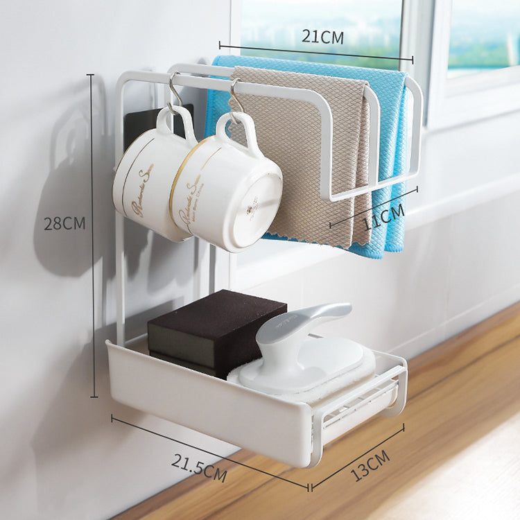 Sponge, Brush, Soap & Towel Holder Organizer Stand