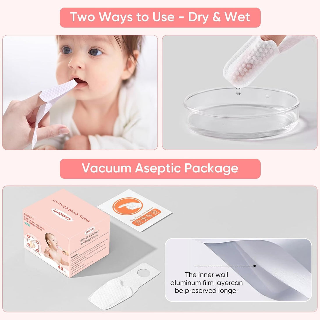 Baby Oral Care Finger Wipes