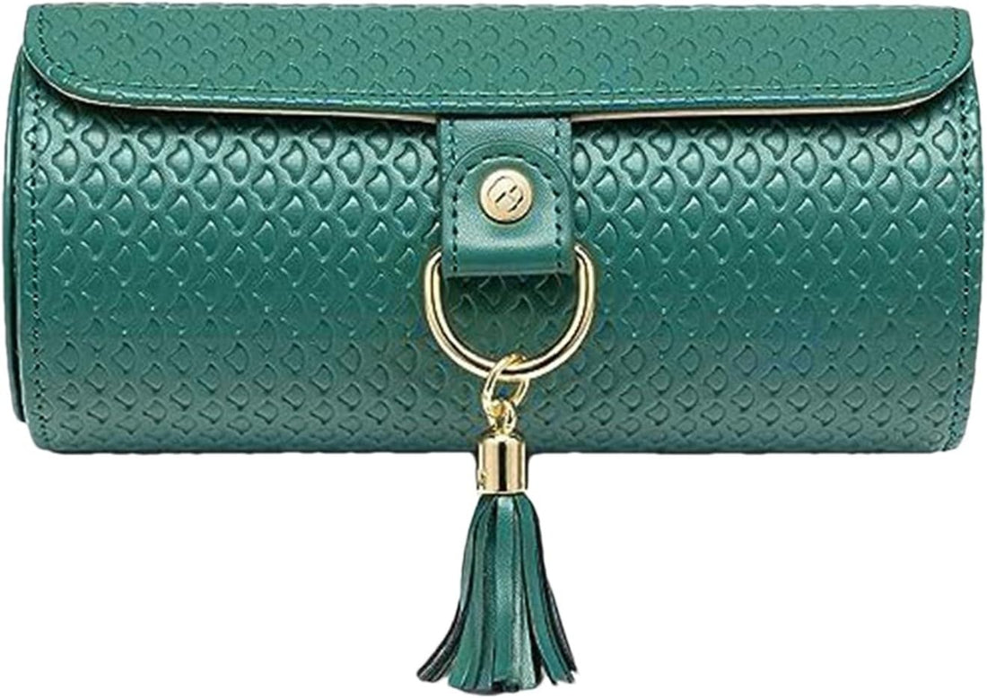 3-Layer Leather Jewelry Organizer Holder