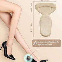 Reusable T-Shaped Sponge Heel Grips for Women Shoes