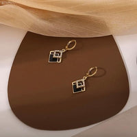 Royal Noir Crystal Earrings