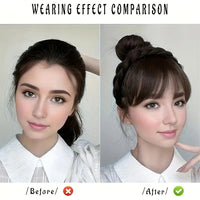 Elegant Women’s Braided Headband with Front Bangs