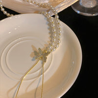 Luxury Butterfly Pearl Chain Necklace