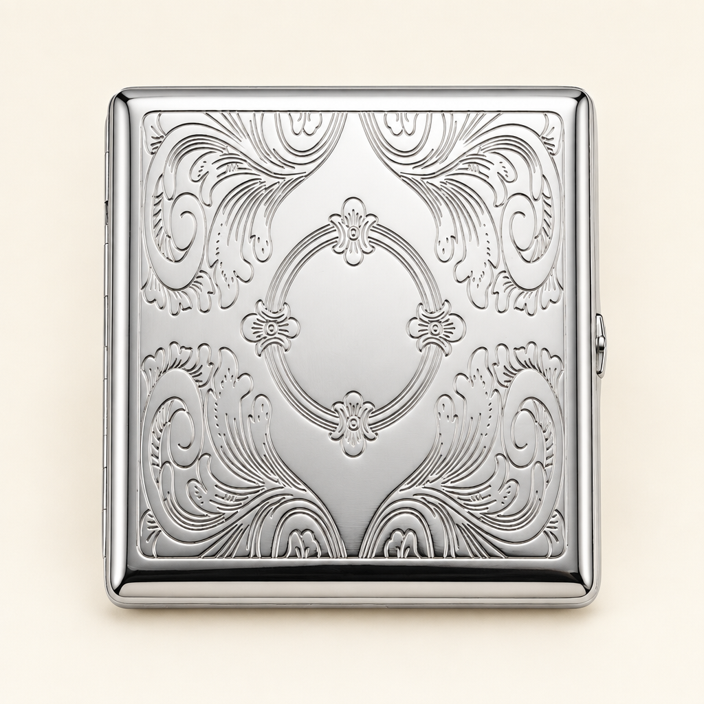 Vintage Silver Engraved Wallet