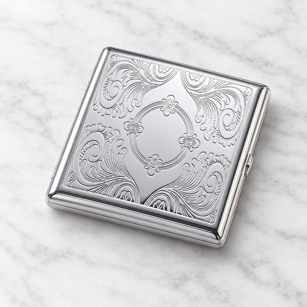 Vintage Silver Engraved Wallet
