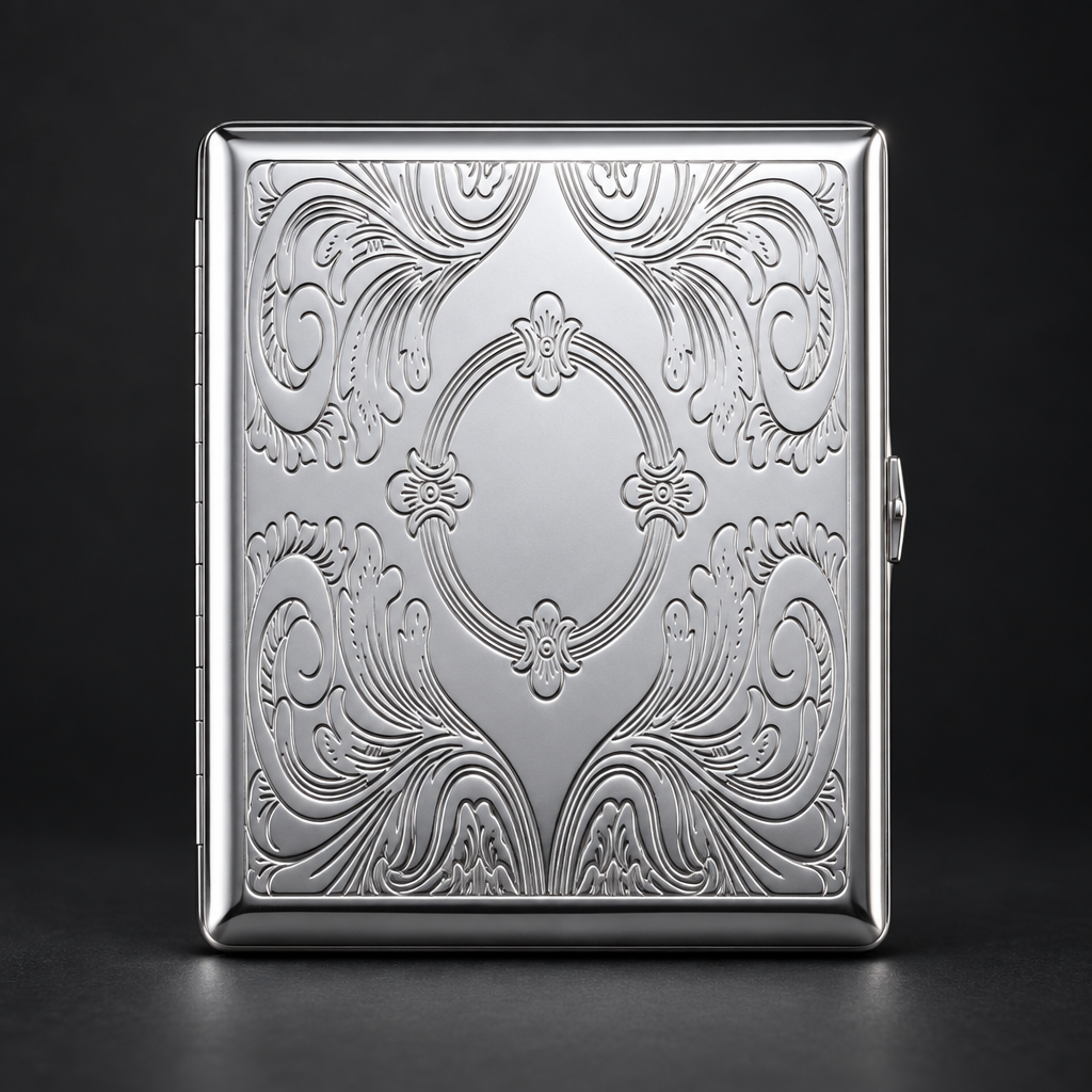 Vintage Silver Engraved Wallet