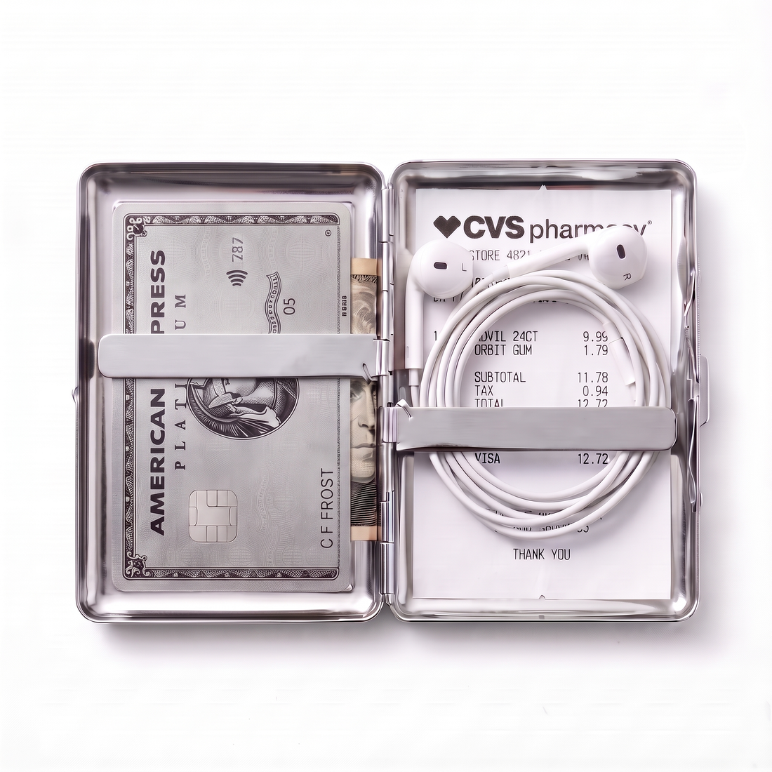 Vintage Silver Engraved Wallet